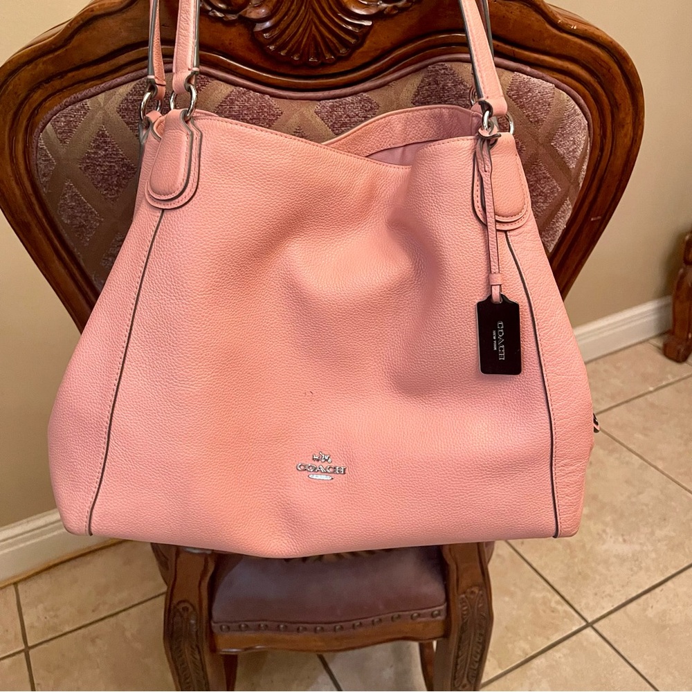 Light pink Coach purse and matching wallet